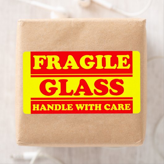 Fragile-Glass-Versandmarke (Insitu)