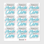 Fragile Handhabung mit Pflege-Business-Packaging-L Aufkleber (Blatt)