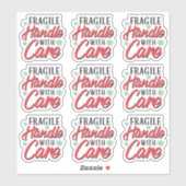 Fragile Handhabung mit Pflege-Business-Packaging-L Aufkleber (Blatt)