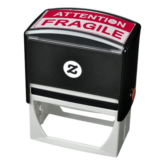Fragile Handhabung mit Pflegezeichen Selbstfarbige Permastempel (Produkt)