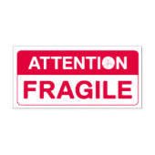 Fragile Handhabung mit Pflegezeichen Selbstfarbige Permastempel (Design)
