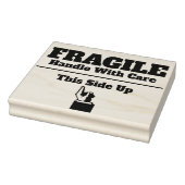 Fragile Handhabung mit Sorgfalt auf dieser Seite o Gummistempel (Stempel)