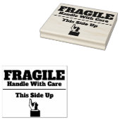 Fragile Handhabung mit Sorgfalt auf dieser Seite o Gummistempel (Stempel)