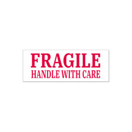 Fragile Handhabung mit Sorgfalt Permastempel