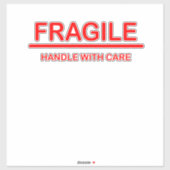 Fragile Handhabung mit Vorsicht Aufkleber (Blatt)