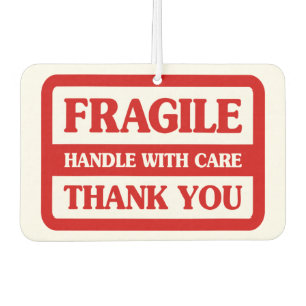 Fragile Handhabung mit Vorsicht Autolufterfrischer
