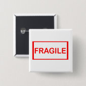 Fragile Handhabung mit Vorsicht Button (Vorne & Hinten)