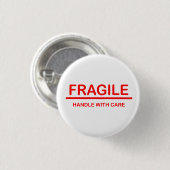 Fragile Handhabung mit Vorsicht Button (Vorne & Hinten)