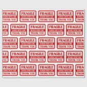 Fragile Handhabung mit Vorsicht Geschenkpapier (Flach)