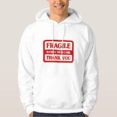 Fragile Handhabung mit Vorsicht Hoodie (Vorderseite)