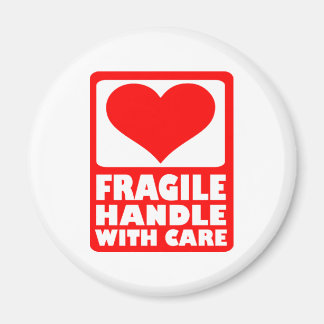 Fragile Handhabung mit Vorsicht Magnet