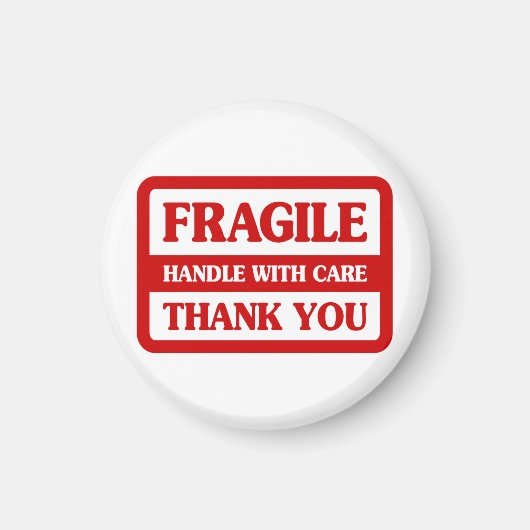 Fragile Handhabung mit Vorsicht Magnet (Vorne)