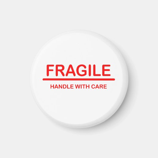 Fragile Handhabung mit Vorsicht Magnet (Vorne)