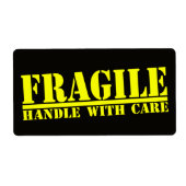 Fragile Handhabung mit vorsichtigem Etikett (Vorne)