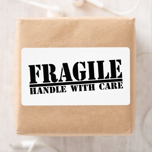 Fragile Handhabung mit vorsichtigen Etiketten (Insitu)