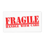 Fragile Handhabung mit vorsichtigen Versandmarken  (Vorne)
