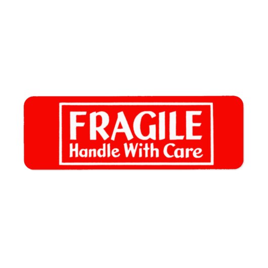 Fragile Handhabung mit Warnhinweis (Vorne)