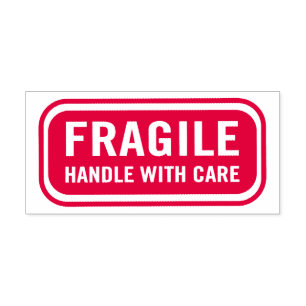 Fragile Handhabung Permastempel