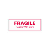 Fragile Handle with Care Business Template Permastempel (Design)