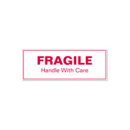 Fragile Handle with Care Business Template Permastempel