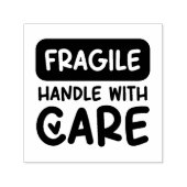 FRAGILE Handle With Care Heart Permastempel (Design)