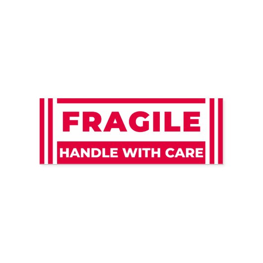 Fragile (Handle with Care Order) Business Office Permastempel (Design)