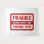 Fragile Handle With Care Wandteppich (Vorderseite (Horizontal))