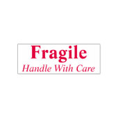 FRAGILE-Handling mit sorgfältiger Briefmarke Permastempel (Design)