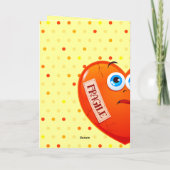 Fragile Herz, Grüße Karte (Rückseite)