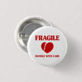 Fragile Herzinsuffizienz Button (Vorne & Hinten)