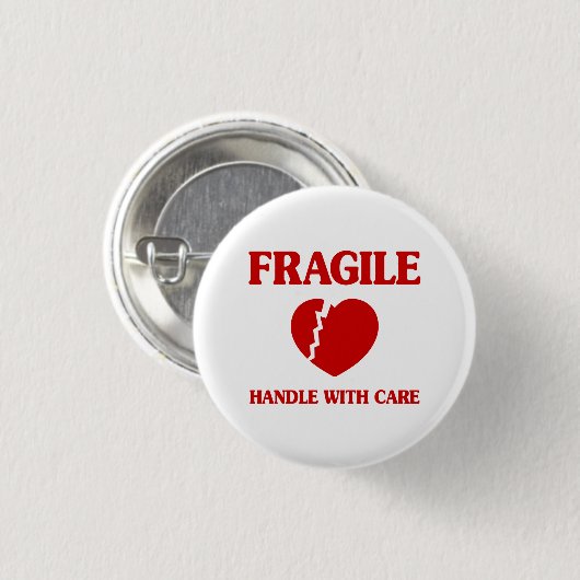Fragile Herzinsuffizienz Button (Vorne & Hinten)