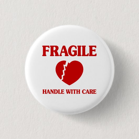 Fragile Herzinsuffizienz Button (Vorderseite)