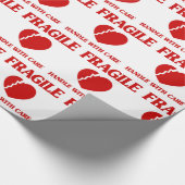 Fragile Herzinsuffizienz Geschenkpapier (Ecke)
