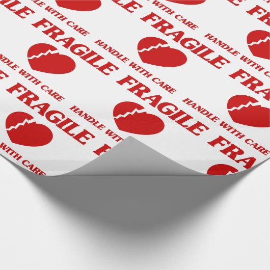 Fragile Herzinsuffizienz Geschenkpapier (Ecke)