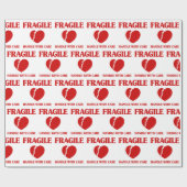 Fragile Herzinsuffizienz Geschenkpapier (Flach)
