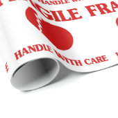 Fragile Herzinsuffizienz Geschenkpapier (Rolleneckpunkt)