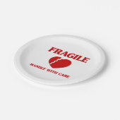 Fragile Herzinsuffizienz Pappteller (Schrägansicht)