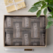 Fragile Holzkiste Vintag Seidenpapier (Geschenk)