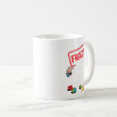 Fragile ich überlebte ein Kleinkind Tantrum Funny  Kaffeetasse (VorderseiteRechts)