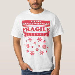 Fragile Jahrtausende, mit vorsichtigen Schneeflock T-Shirt