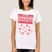Fragile Jahrtausende, mit vorsichtigen Schneeflock T-Shirt (Vorderseite)