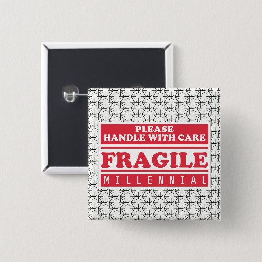 Fragile Jahrtausende, Umgang mit Pflegeblasen Button (Vorne & Hinten)