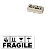 Fragile, kleine Unternehmen Gummistempel (Stempel)
