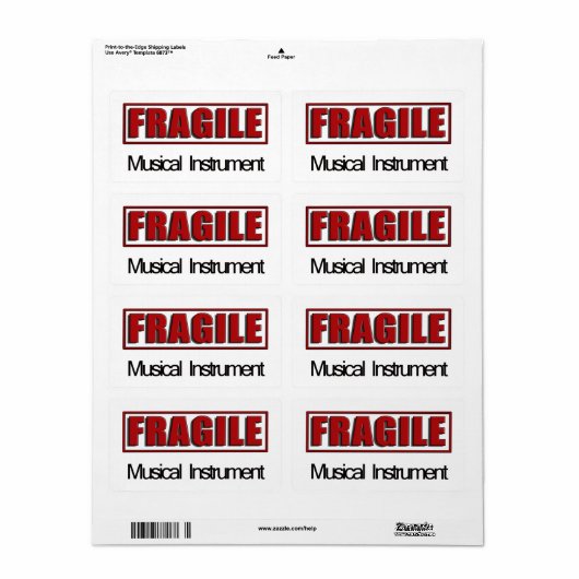 Fragile Musikinstrumentelle (Vorne)