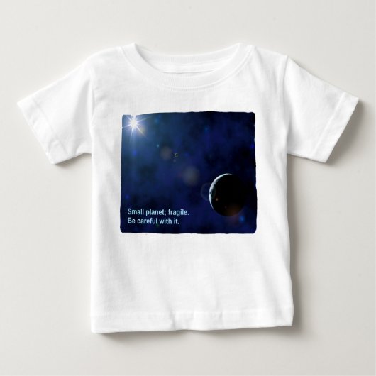 Fragile Planet Baby T-shirt (Vorderseite)