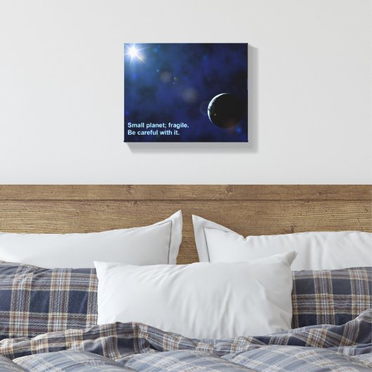 Fragile Planet Leinwanddruck (Insitu (Schlafzimmer))