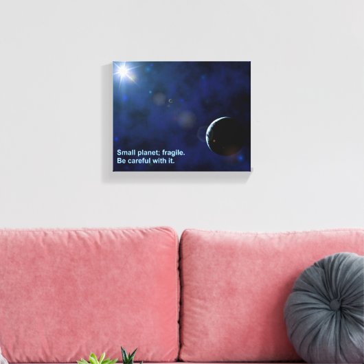 Fragile Planet Leinwanddruck (Insitu (Wohnzimmer))