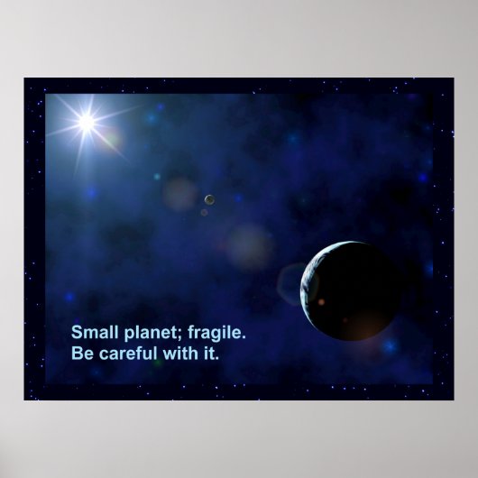 Fragile Planet Poster (Vorne)