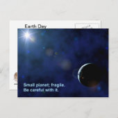 Fragile Planet Postkarte (Vorne/Hinten)