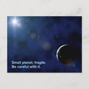 Fragile Planet Postkarte